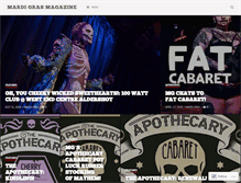 Tablet Screenshot of mardigrasmag.com